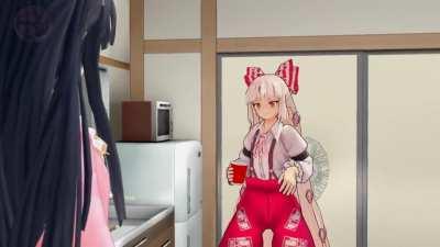 Mokou loves to sniff gasoline