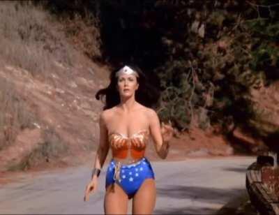 Lynda Carter running