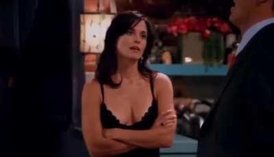 Courteney Cox and her Greek Goddess breasts in Friends