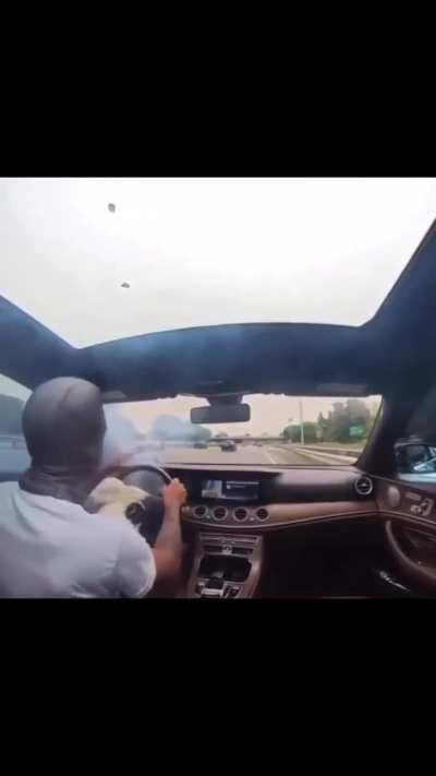 guy crashes car #crazy #cars #trending