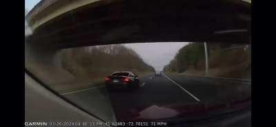 Driver loses control and flips