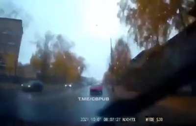 Crazy person is intentionally hitting schoolchildren