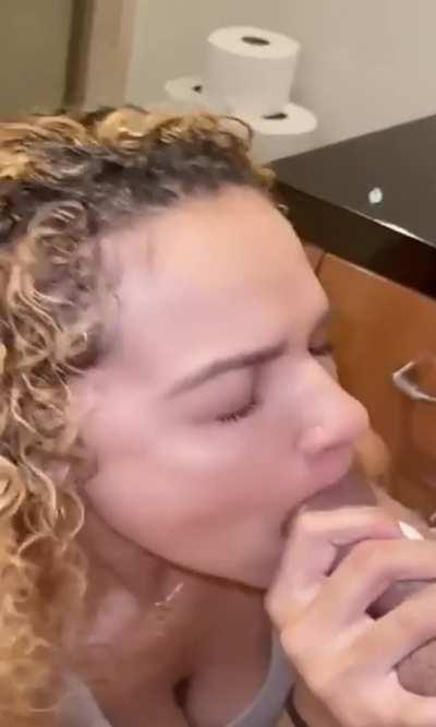 Feeding her. Full tape linked.