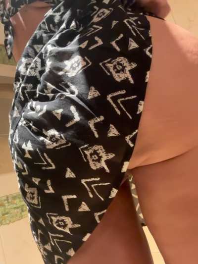 I wanted to show you what’s under my dress today! plugs should be mandatory at work. 