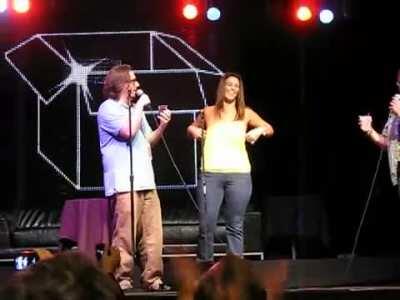 Convinced to flash at the San Diego Block Party