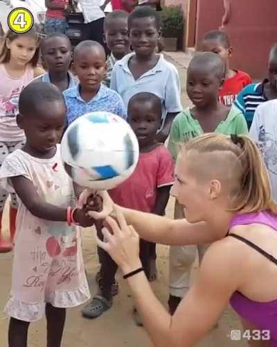 Putting a smile on this kids are precious