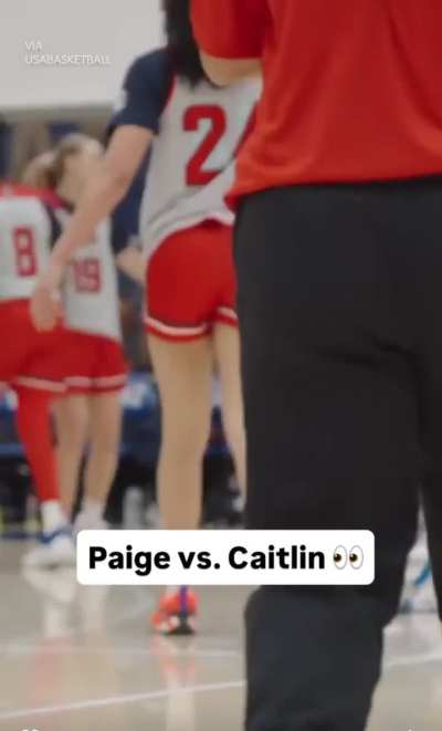 USA BBall practice….Nasty pump fake by Paige f the W f her squad💪🏽‼️🔥