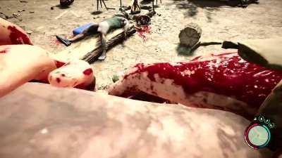 Pro tip: Eat your enemies limbs to assert dominance