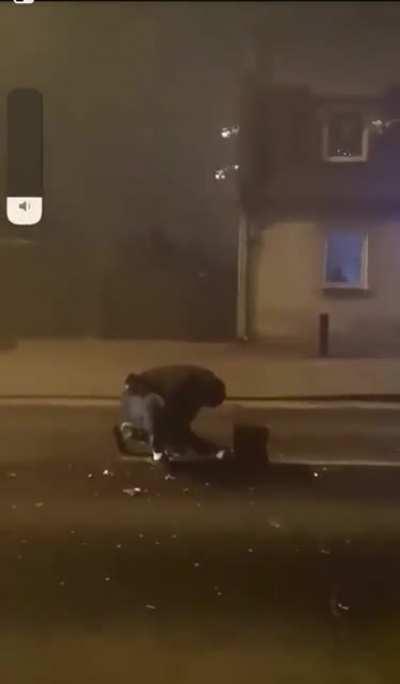 Not the safest place to celebrate.