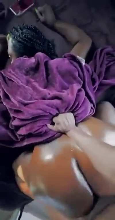 She loves throwing it back when receiving backshots