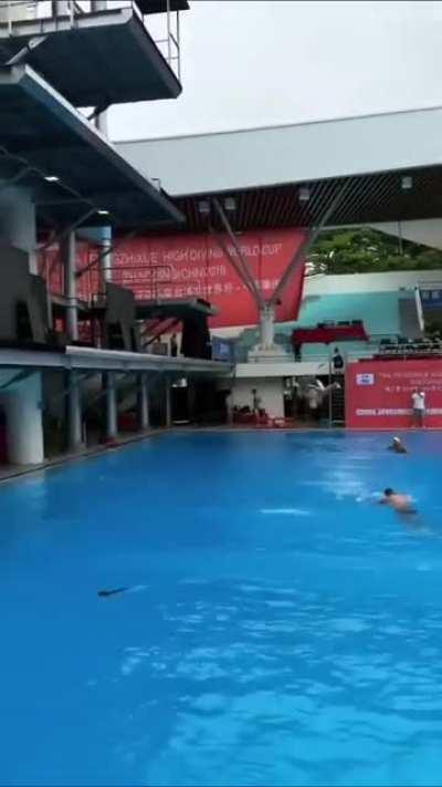 To dive with no splash. . .
