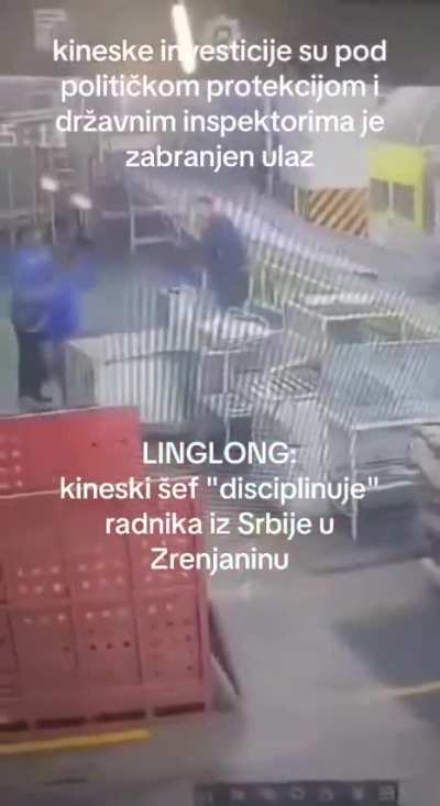 Brawl between Chinese manager and Serbian worker in a Linglong tire factory in Serbia. USA banned shipments of these tires due to evidence indicating the use of forced labor in their production.