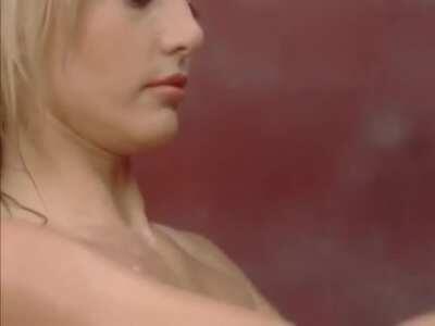 Suzi Simpson shower scene in Enemy Gold (1993)