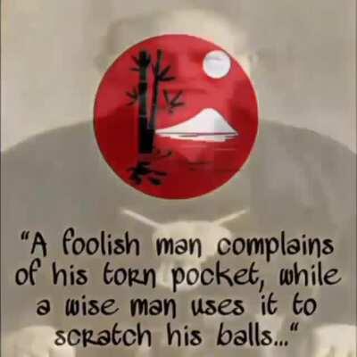 Wise words Sensei.