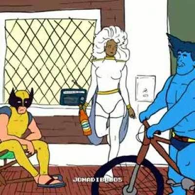 Lunes en la vereda de los X-Men