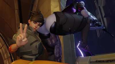 Tracer Getting Rewarded From Futa Widowmaker (Gelzy) 