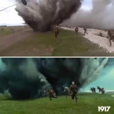 Scene from the movie, 1917.