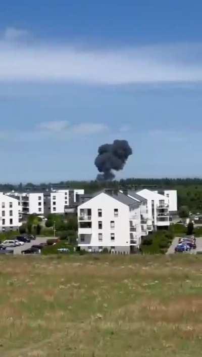 A Polish Air Force training aircraft just crashed in Gdynia, Poland