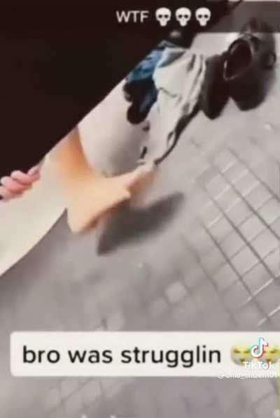 Bros been holding it in since the stone ages