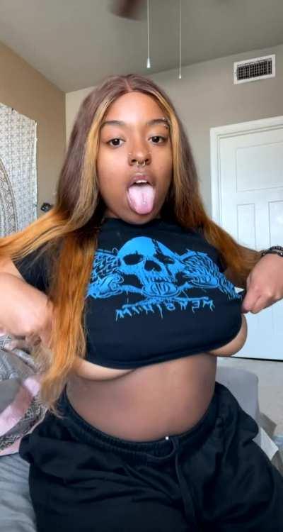 Jerk off to my tits?