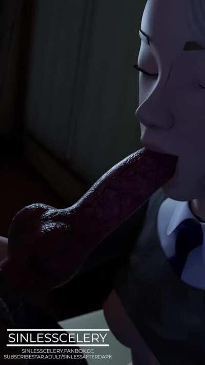 Spider-Gwen's Canine Deepthroat. [SinlessCelery]