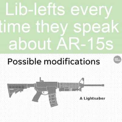 AR is when Gun goes pew-pew instead of pew... pew...