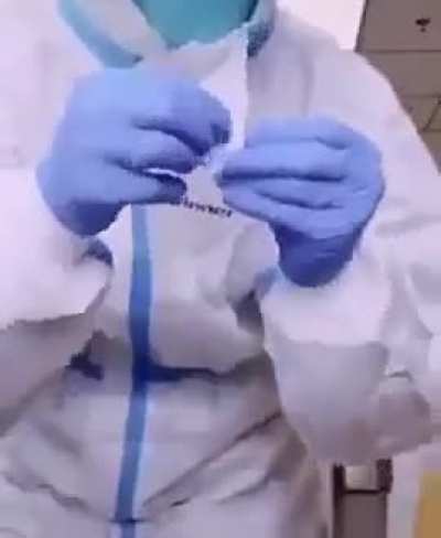 This is how many layers of protection doctors wear when dealing with highly infectious diseases.