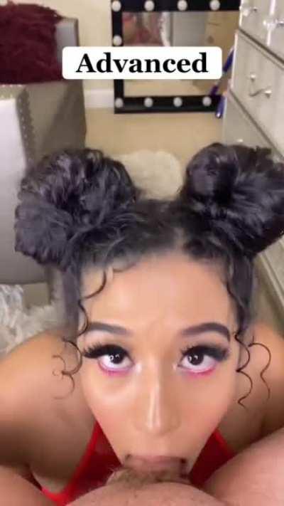 Can I test my blowjob skills on your cock instead?