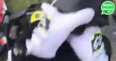 When you get hit with a koopa shell for the 7th time on Rainbow Road