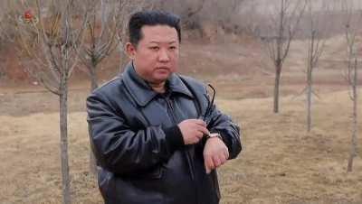 Invest in this Kim Jong-Un reaction gif! Fresh off the shelf from a propaganda video!