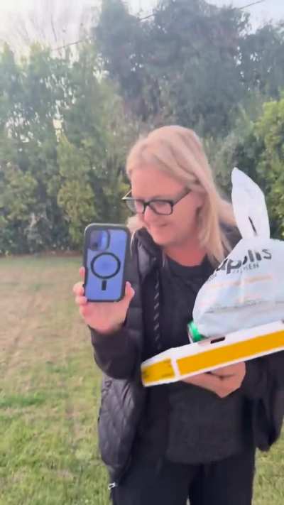 Woman confronts squatter on her property