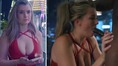 Blonde doing the right thing