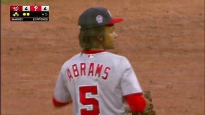 [Highlight] CJ Abrams continues to flash the leather, diving and making the out at first to prevent a run from scoring