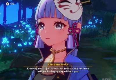 My game decided it was funny to break during the Ayaka date scenes and for once, it was hilarious