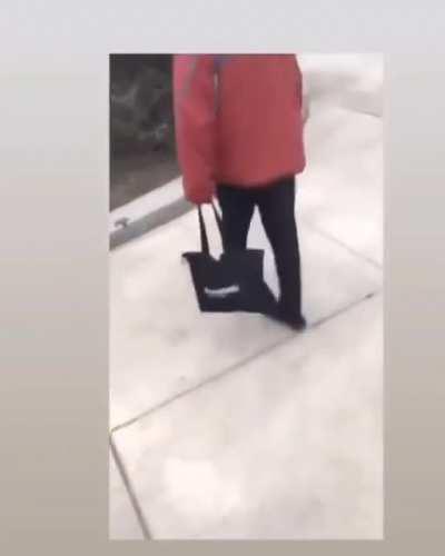 Guy films himself going around harassing Asian people