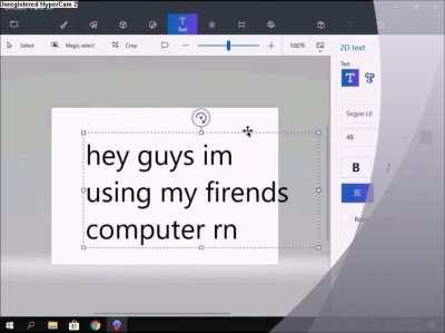 using my firends coomototterp