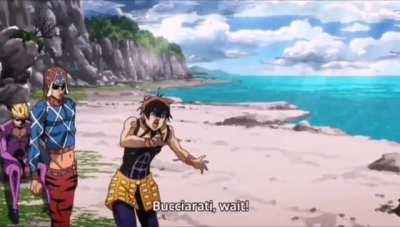 Narancia Ghirga falls and hurts his face