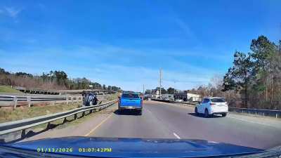 [OC] Common sight to see at this HWY intersection/split