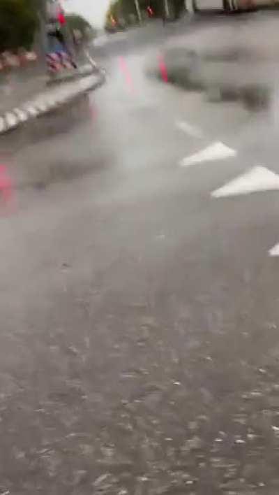 Bus torn in half on train crossing, Today in the Netherlands