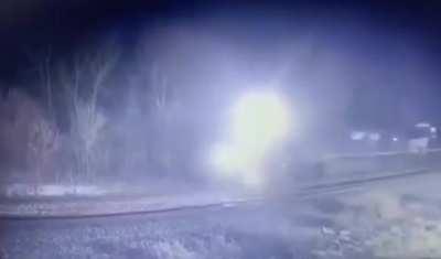 Does anyone know where this video came from? It’s allegedly the two locomotives that were pulling the train that derailed in East Palestine, Ohio after the cars had derailed