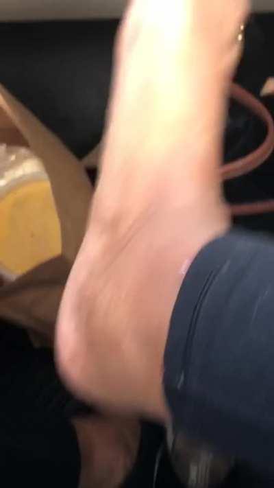 Airing my feet 🦶🏾 after work 😌