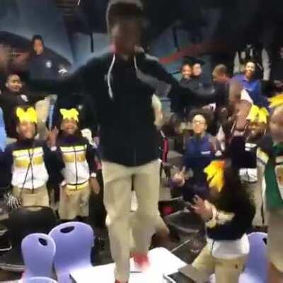 [Happy Freakout] Kids at Ron Clark Academy about to go to a screening of Black Panther. God bless, Chadwick Boseman