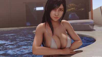 Tifa in the pool (SavageCabbage)