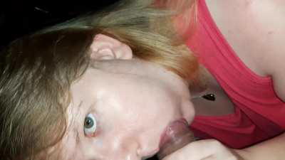 Finally he unloads on my face. What a good feeling