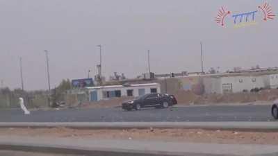 Drifter collides with oncoming vehicle, and disintegrates the rear end of his car.