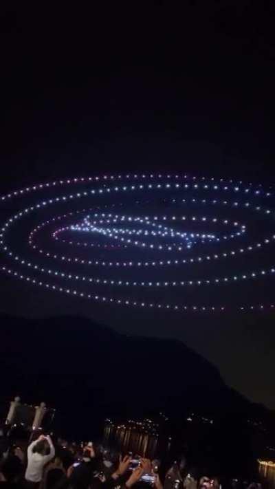 Bitcoin Drone Show over Lugano Switzerland