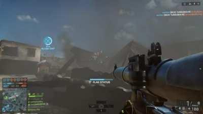 So my wife had a clean shot and then.. well...