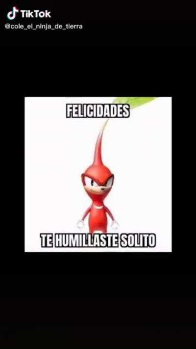 Te humillaste solito