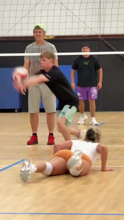 Official playing volleyball clip 