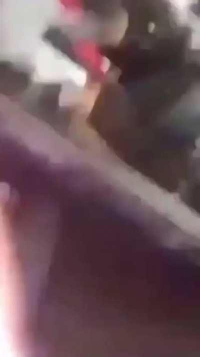 Guy kicks in the car window of a woman masturbating. Why? No fucking idea.